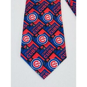 Chicago Cubs MLB Tie by Eagle Neckware 100% Silk